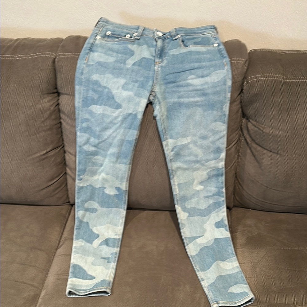 Rag & Bone Camouflage Denim Jeans